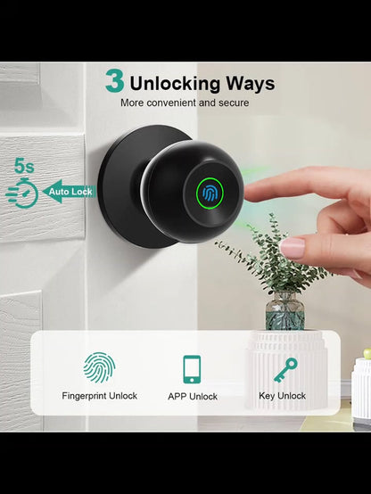 Fingerprint Door App Control Keyless Entry Door Lock for Home Bedroom Apartment